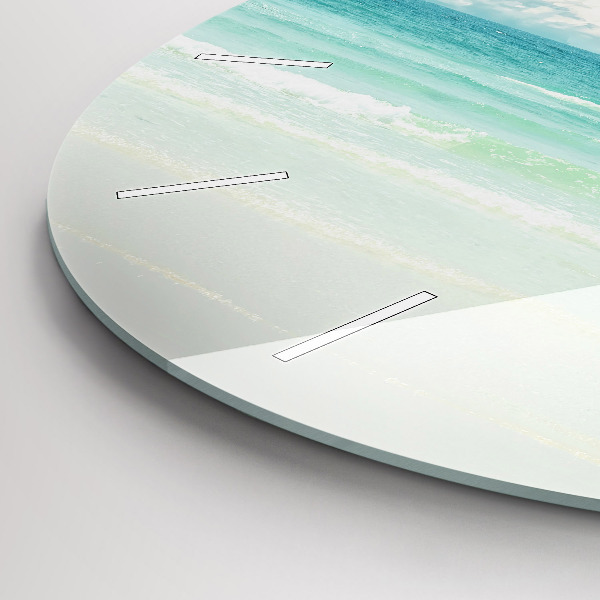 Zegar ścienny okrągły Krajobraz morze