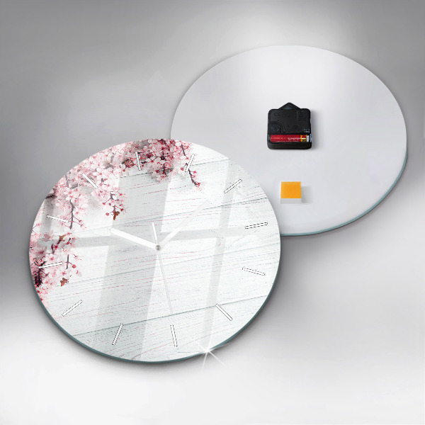 Zegar ścienny okrągły Wiosenne kwiaty