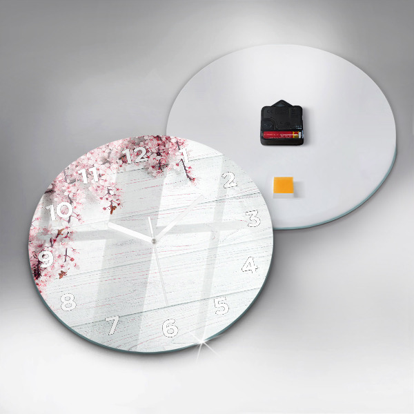 Zegar ścienny okrągły Wiosenne kwiaty