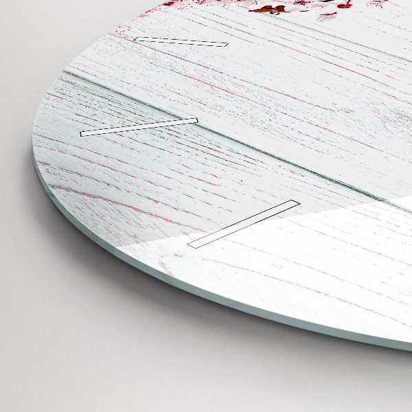 Zegar ścienny okrągły Wiosenne kwiaty