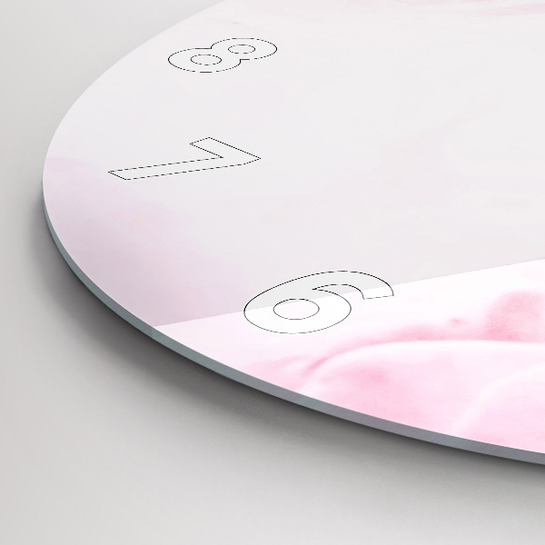 Zegar ścienny okrągły Kwitnące kwiaty