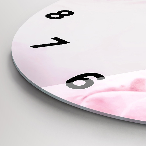 Zegar ścienny okrągły Kwitnące kwiaty