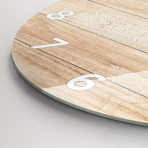 Zegar okrągły Drewniana tekstura