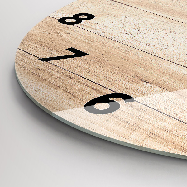 Zegar okrągły Drewniana tekstura