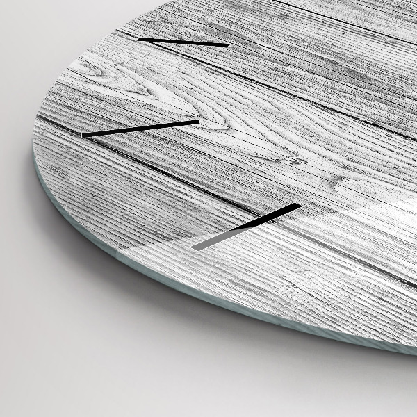 Zegar ścienny okrągły Panele drewniane