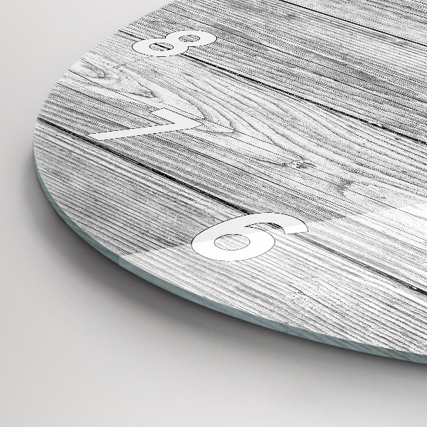 Zegar ścienny okrągły Panele drewniane