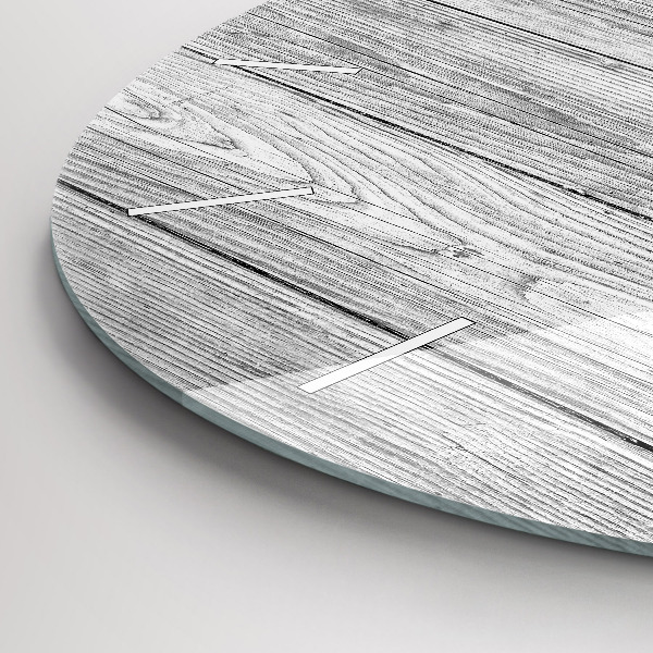 Zegar ścienny okrągły Panele drewniane