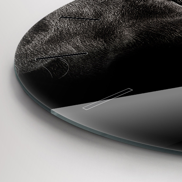 Zegar ścienny okrągły Pies i kot szkocki