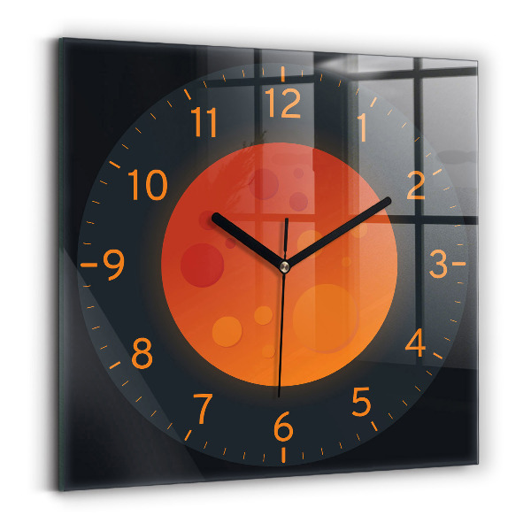 Zegar ścienny nowoczesny Księżyc w pełni