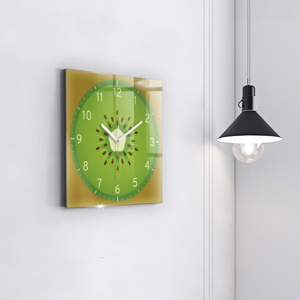 Zegar ścienny nowoczesny Owoc kiwi