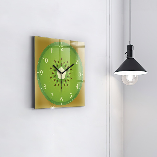 Zegar ścienny nowoczesny Owoc kiwi