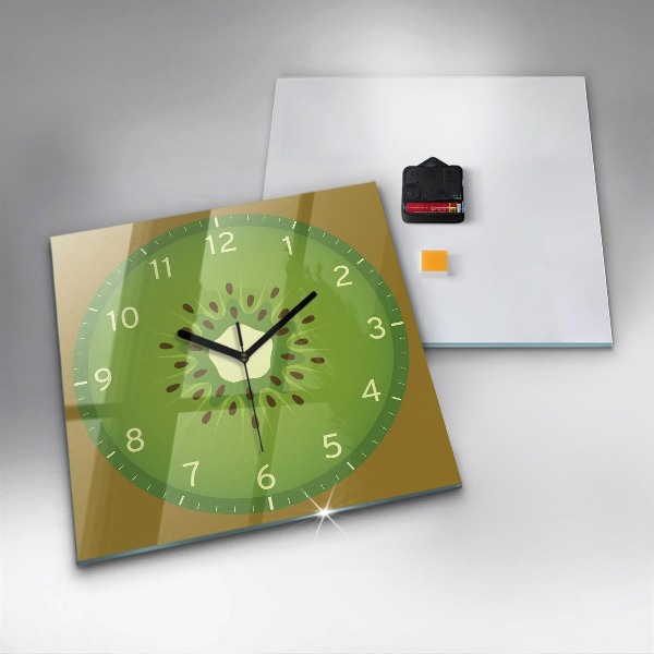 Zegar ścienny nowoczesny Owoc kiwi