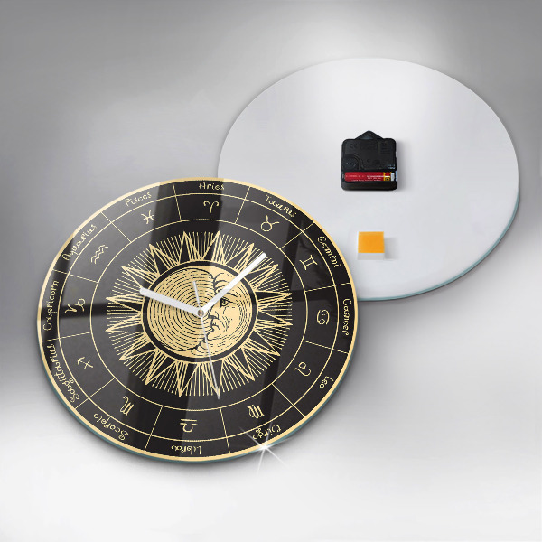 Zegar ścienny Zodiaki i Słońce