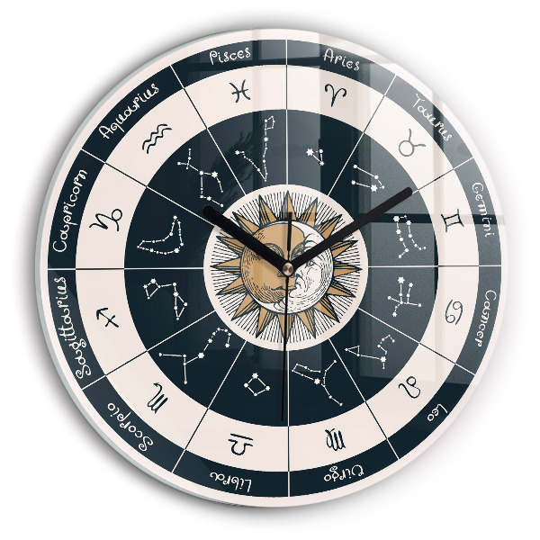 Zegar ścienny Gwiazdozbiory zodiaki